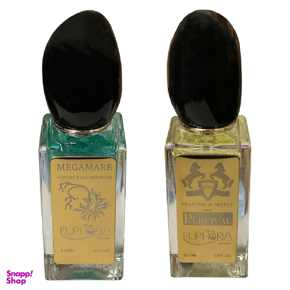 ادوپرفیوم مردانه ایفوریا مدل پرسیوال حجم 30 میلی لیتر به همراه ادوپرفیوم مردانه ایفوریا مدل مگاماره حجم 30 میلی لیتر