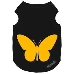 لباس سگ و گربه 27 طرح Moth Black Butterfly کد MH1517 رنگ مشکی