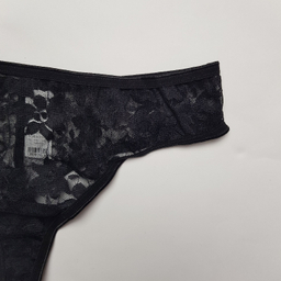 ست شورت و سوتین زنانه برتا مدل توری کد 1051M رنگ مشکی