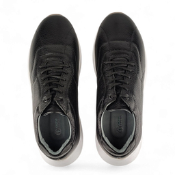 کفش کتانی زنانه چرم کاکتوس مدل WS۱۰۵۶ رنگ مشکی