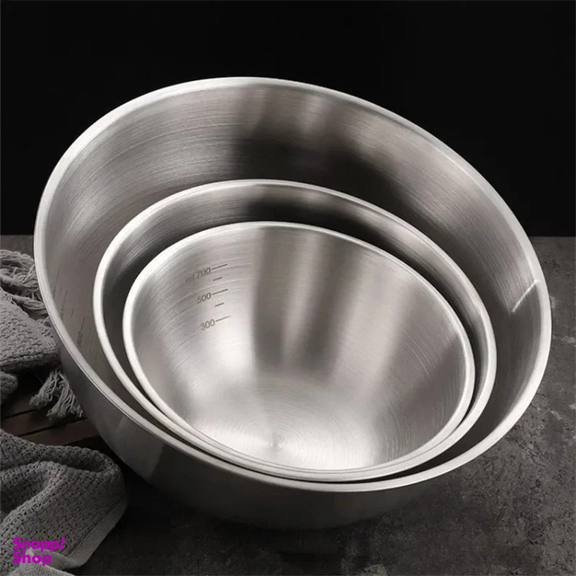 کاسه استیل مدل پاستا مجموعه 3 عددی