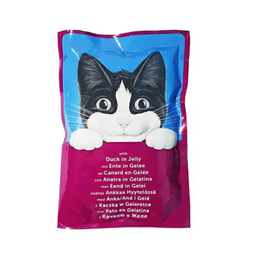 پوچ گربه فلیکس طعم اردک وزن 85 گرم