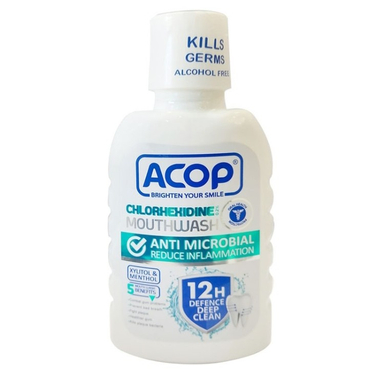 دهان شویه آکوپ مدل Chlorhexidine حجم 300 میلی لیتر