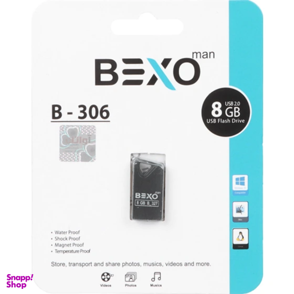 فلش مموری USB 2.0 بکسو مدل B-306 ظرفیت 8 گیگابایت