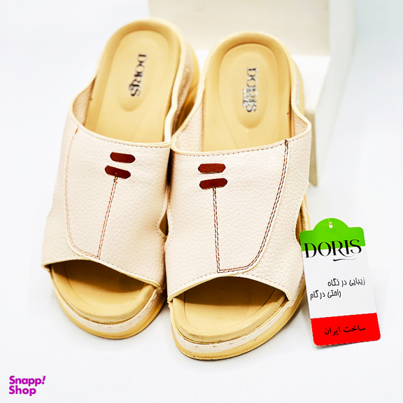 صندل زنانه دوریس مدل شهرزاد کد 03 رنگ کرم