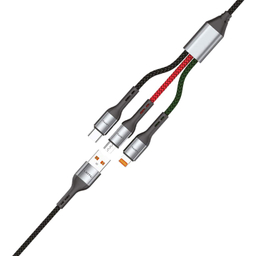 کابل تبدیل USB به Lightning/Type-C/MicroUSB لیتو مدل LD-49 طول 1 متر