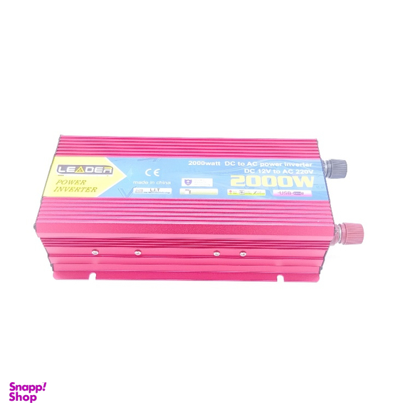مبدل برق خودرو لیدر 12 ولت به 220 شبه سینوسی مدل 2000 وات