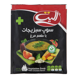 سوپ سبزیجات طعم مرغ الیت وزن ۸۰ گرم