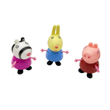 فیگور ناب سل مدل Peppa Pig کد FI11107 مجموعه 3 عددی