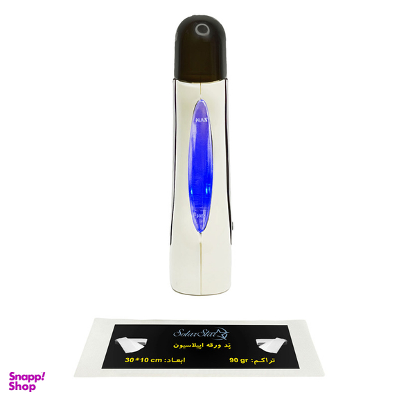 دستگاه موم گرم کن و ذوب وکس خشابی سولار استار مدل 401 به همراه پد اپیلاسیون بسته 10 عددی