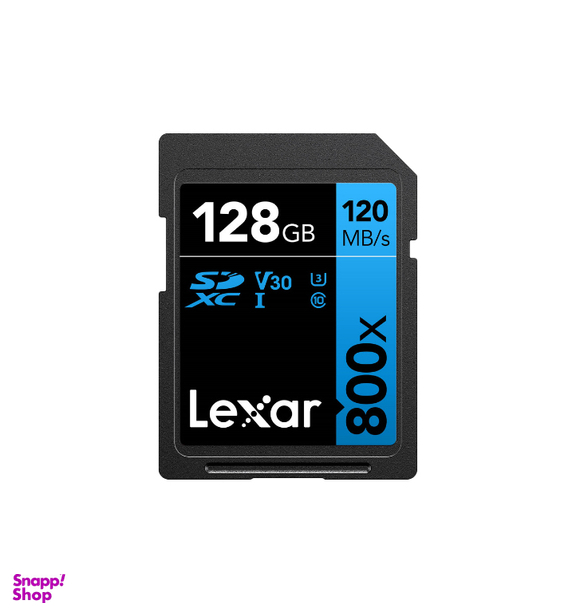 کارت حافظه SDXC لکسار مدل 800X کلاس 10 استاندارد UHS-I U3 سرعت 120MBps