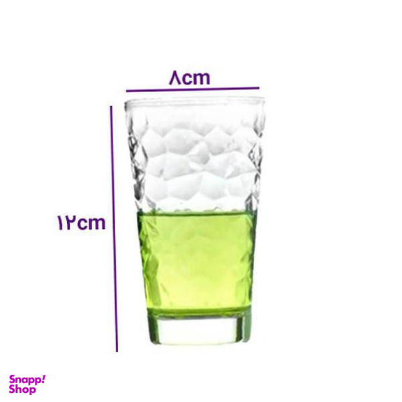 لیوان آکوا مدل اوین کد 4009 بسته ۶ عددی