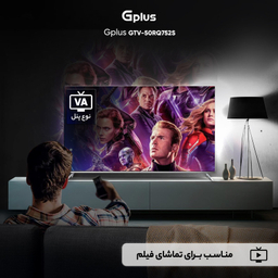 تلویزیون کیو ال ای دی هوشمند جی پلاس مدل GTV-50RQ752S سایز 50 اینچ