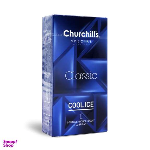کاندوم چرچیلز مدل Classic Cool Ice بسته 12 عددی
