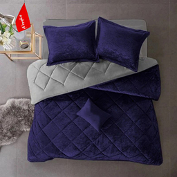 سرویس روتختی دو نفره 7 تکه نوپه هوم کد M29 به همراه روبالشی طرح دار مینیمال