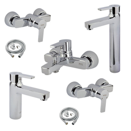 ست شیرآلات کسری مدل امگا مجموعه 7 عددی