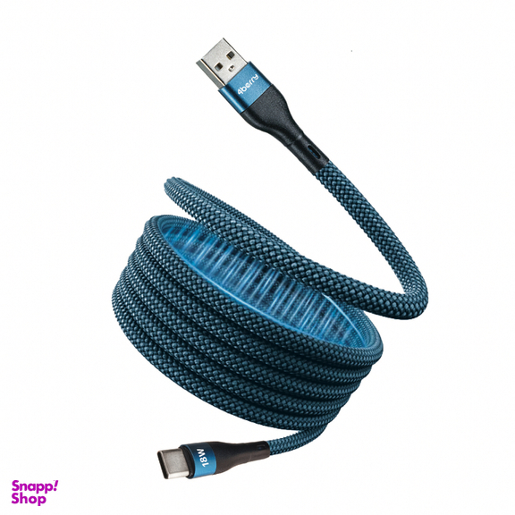 کابل تبدیل USB به Type-C فوربری مدل Magnetic KS-AC01-18W طول 1 متر