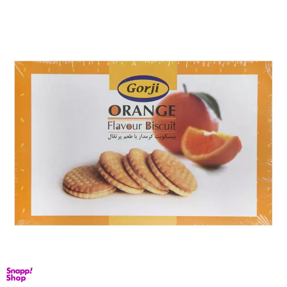 بیسکوئیت کرمدار گرجی طعم پرتقال وزن 380 گرم
