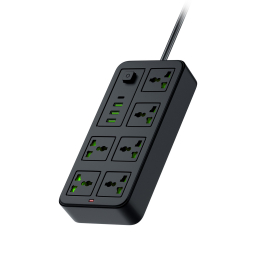 چندراهی برق و داک شارژر 10 پورت پرودو سری Blue مدل Six Universal Sockets طول 3 متر