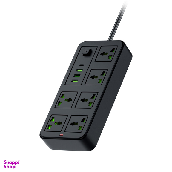 چندراهی برق و داک شارژر 10 پورت پرودو سری Blue مدل Six Universal Sockets طول 3 متر