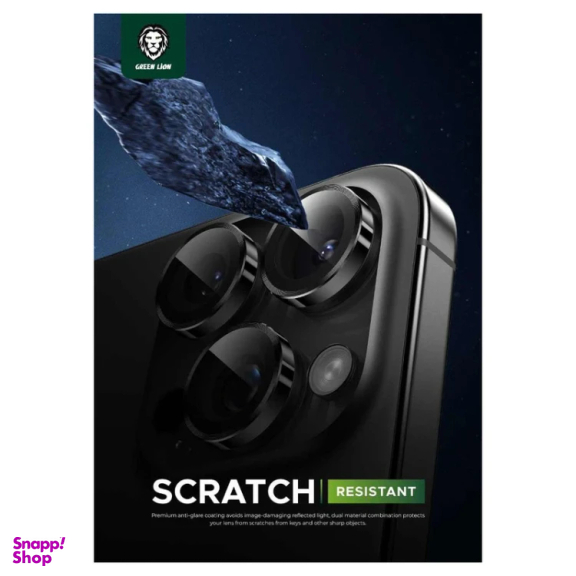 محافظ لنز دوربین گوشی موبایل گرین لاین مدل Classic Camera Lens مناسب اپل iPhone 16 Pro Max / Apple iPhone 16 Pro