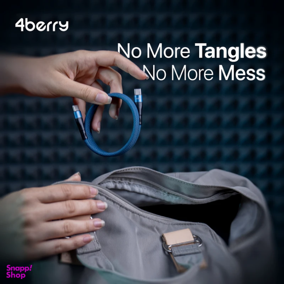 کابل تبدیل Type-C به Lightning فوربری مدل Magnetic KS-CC01-20W طول 1 متر