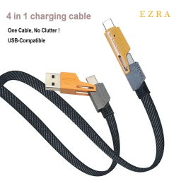 کابل تبدیل Type-C/USB به Lightning/Type-C آزرا مدل PD 27 W-MAX طول 1 متر