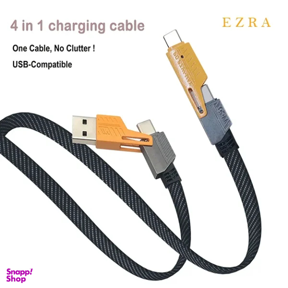 کابل تبدیل Type-C/USB به Lightning/Type-C آزرا مدل PD 27 W-MAX طول 1 متر