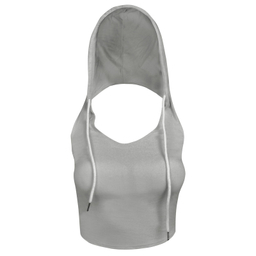 کراپ تاپ کلاه دار زنانه ماییلدا مدل 5260-259 رنگ طوسی