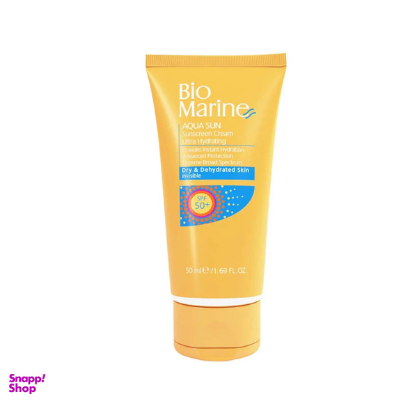 کرم ضدآفتاب بی رنگ بایو مارین (Bio Marine) مدل Aqua Sun مناسب پوست خشک با SPF50 حجم 50 میلی‌ لیتر