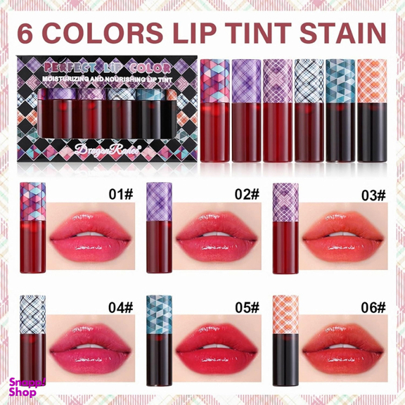 تینت لب دراگون رانی مدل Perfect Lip مجموعه 6 عددی