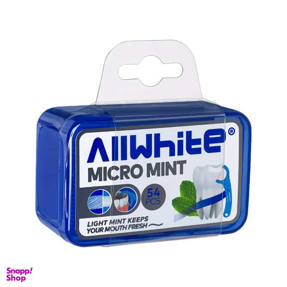 نخ دندان آل وایت مدل MICRO MINT بسته 54 عددی