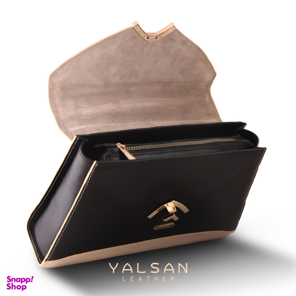 ست کیف و کفش زنانه چرم یلسان مدل آلندا کد AZALIYA-GN-943-MSK