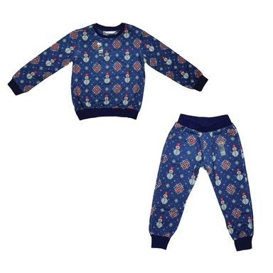 ست سویشرت و شلوار بچگانه گیزولان مدل آدم برفی و برف