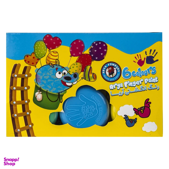 رنگ انگشتی 6 رنگ آریا مدل 77003