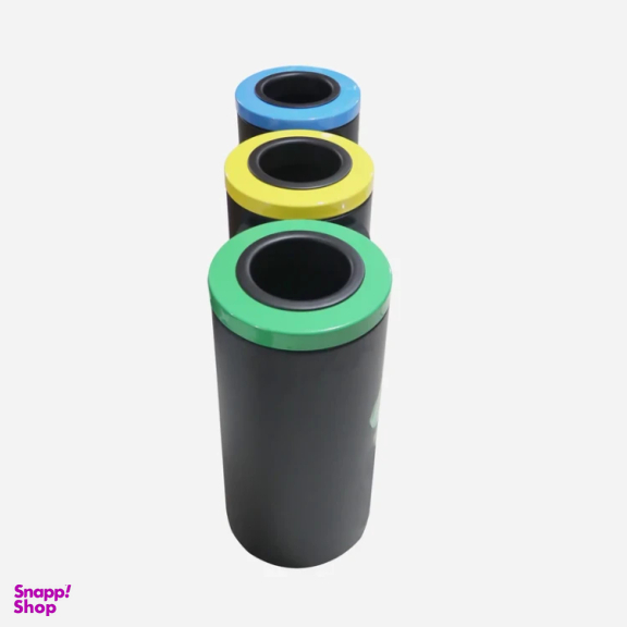 سطل زباله بهازکالا مدل YP-OSTOVANE-60CM مجموعه 3 عددی