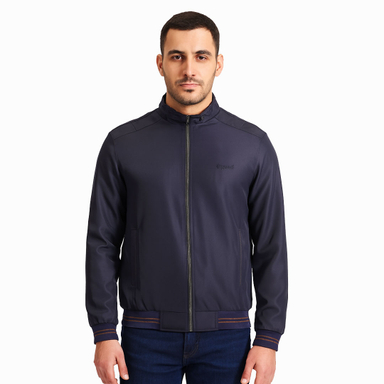 کاپشن مردانه والیانت استایل مدل کمرکش رنگ سرمه‌ای