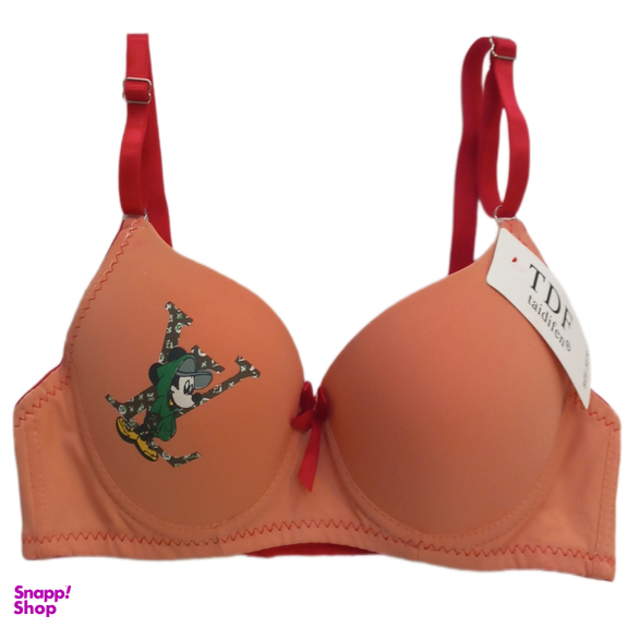 سوتین دخترانه کد Td02 رنگ نارنجی