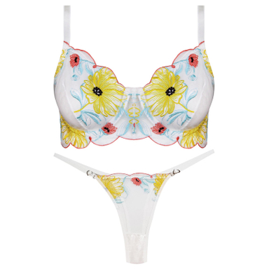 ست شورت و سوتین زنانه کارنا رز مدل فنردار کد 5167-5007 رنگ سفید