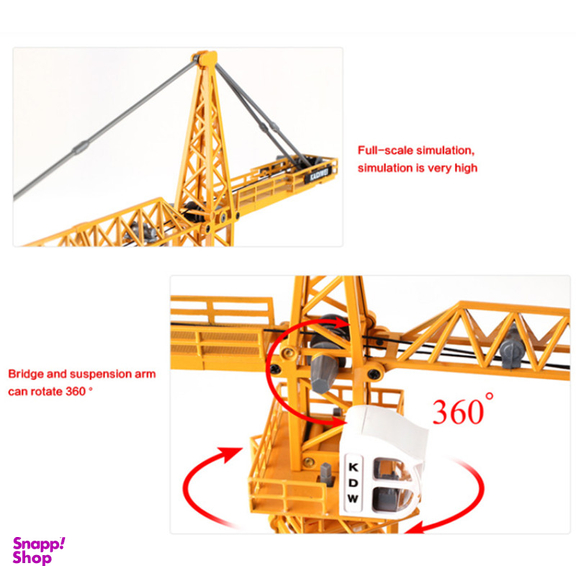 اسباب بازی کا دی دبلیو مدل  Tower Slewing Crane 1/50