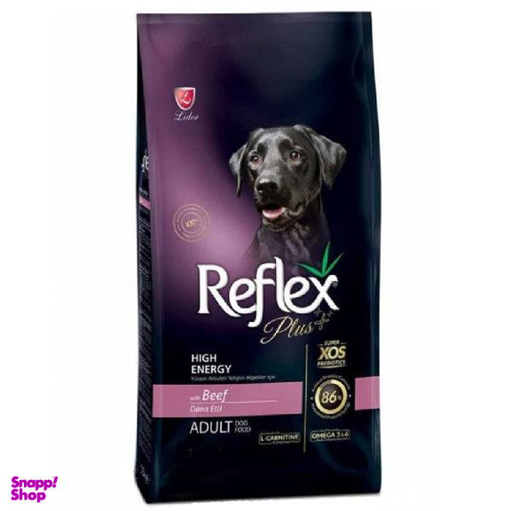 غذای خشک سگ رفلکس پلاس مدل High Energy Beef وزن 1 کیلوگرم