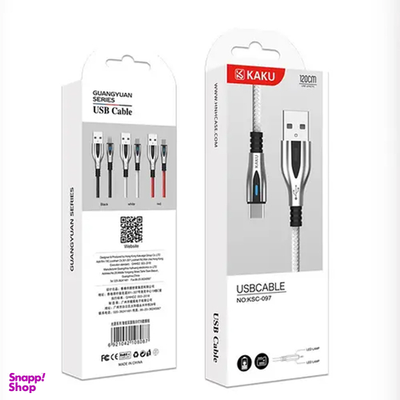 کابل تبدیل USB به Type-C کاکو مدل KSC-097 به طول 1.2 متر