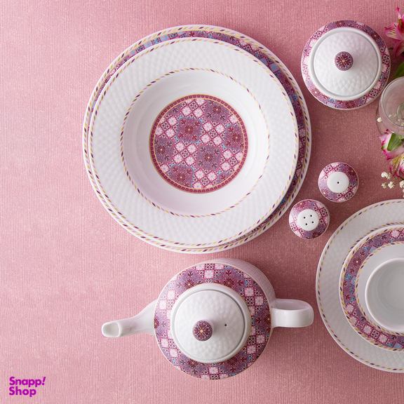 سرویس غذاخوری 102 پارچه چینی زرین ایران مدل رادیانس توسکانی درجه یک