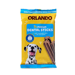 تشویقی سگ اورلاندو مدل دنتال استیک وزن 180 گرم