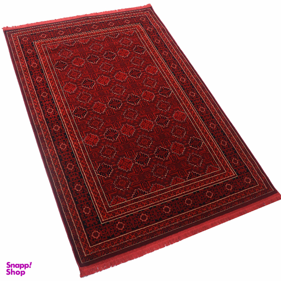 فرش ماشینی بزرگمهر طرح بلوچی کد 78002 رنگ قرمز