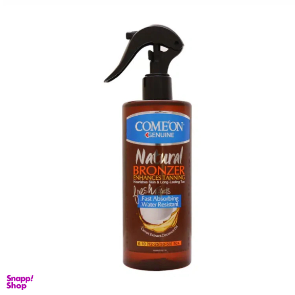 روغن برنزه کننده کامان مدل نارگیل و هویج حجم 400 میلی لیتر