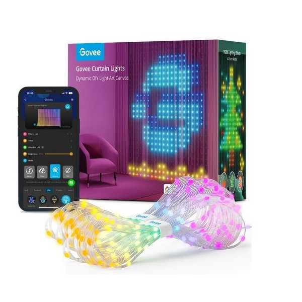 ریسه هوشمند پرده‌ ای گووی مدل Govee Curtain Lights H70B1