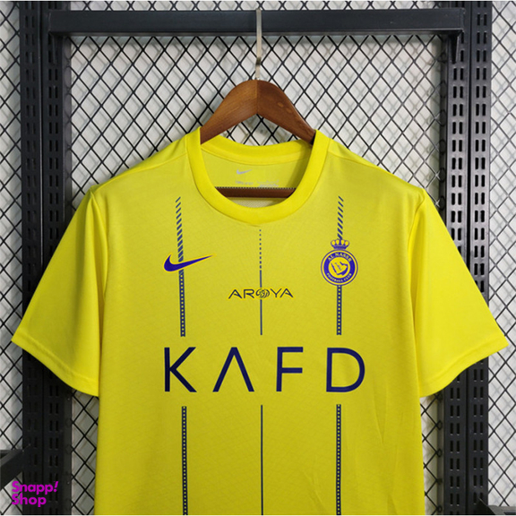 ست تیشرت و شلوارک ورزشی مردانه مدل النصر عربستان Home 2024