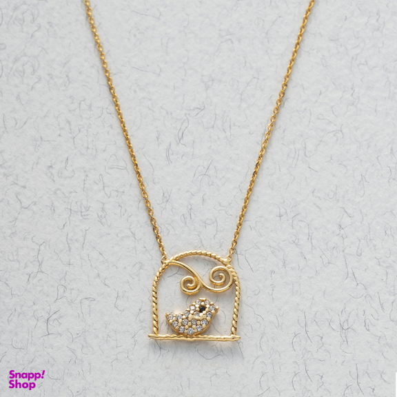 گردنبند طلا 18 عیار زنانه جواهری سون کد 2396