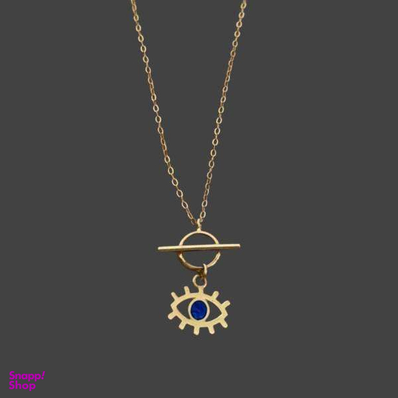 گردنبند طلا 18 عیار زنانه مدل چشم نظر کد sh0359